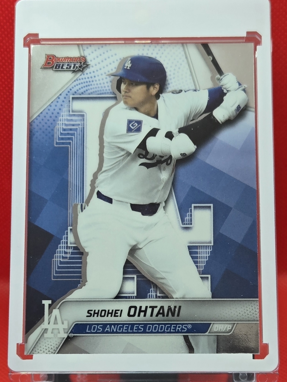 Topps Shohei Ohtani Baseball Card - Blue/White/Red Accent